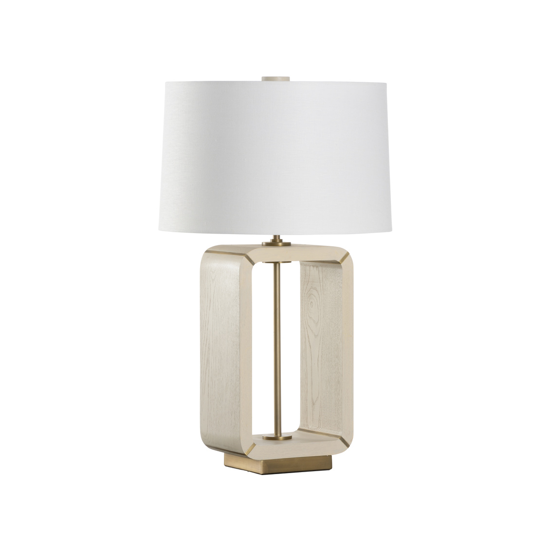 Wildwood - Oak Island Table Lamp in Taupe/Antique Brass