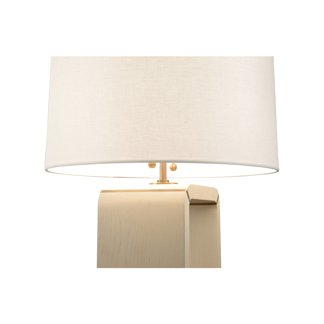 Wildwood - Oak Island Table Lamp in Taupe/Antique Brass