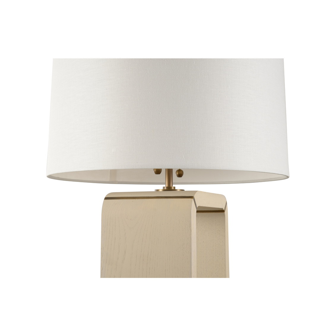 Wildwood - Oak Island Table Lamp in Taupe/Antique Brass