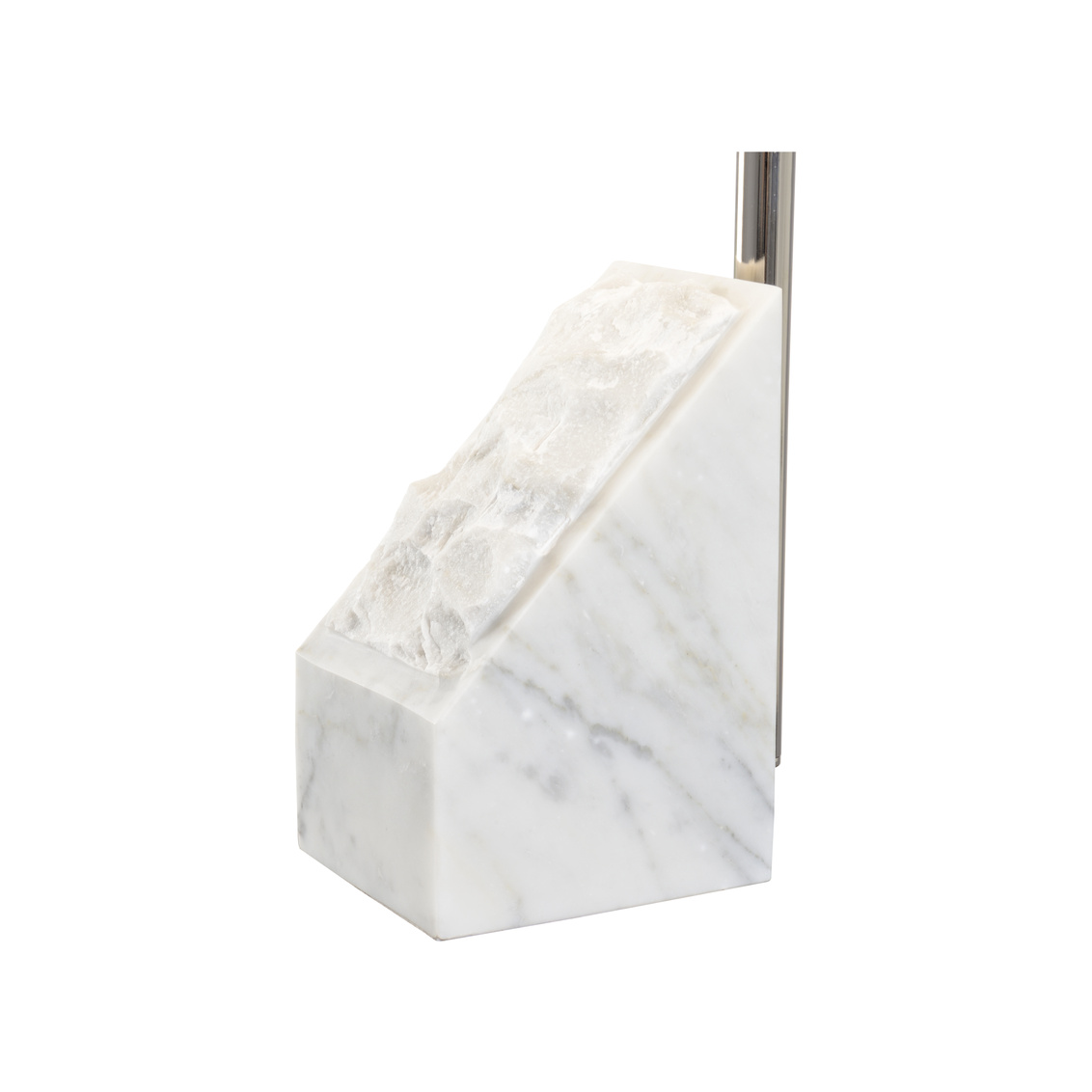 Wildwood - Stone Table Lamp in Natural White/Polished Nickel