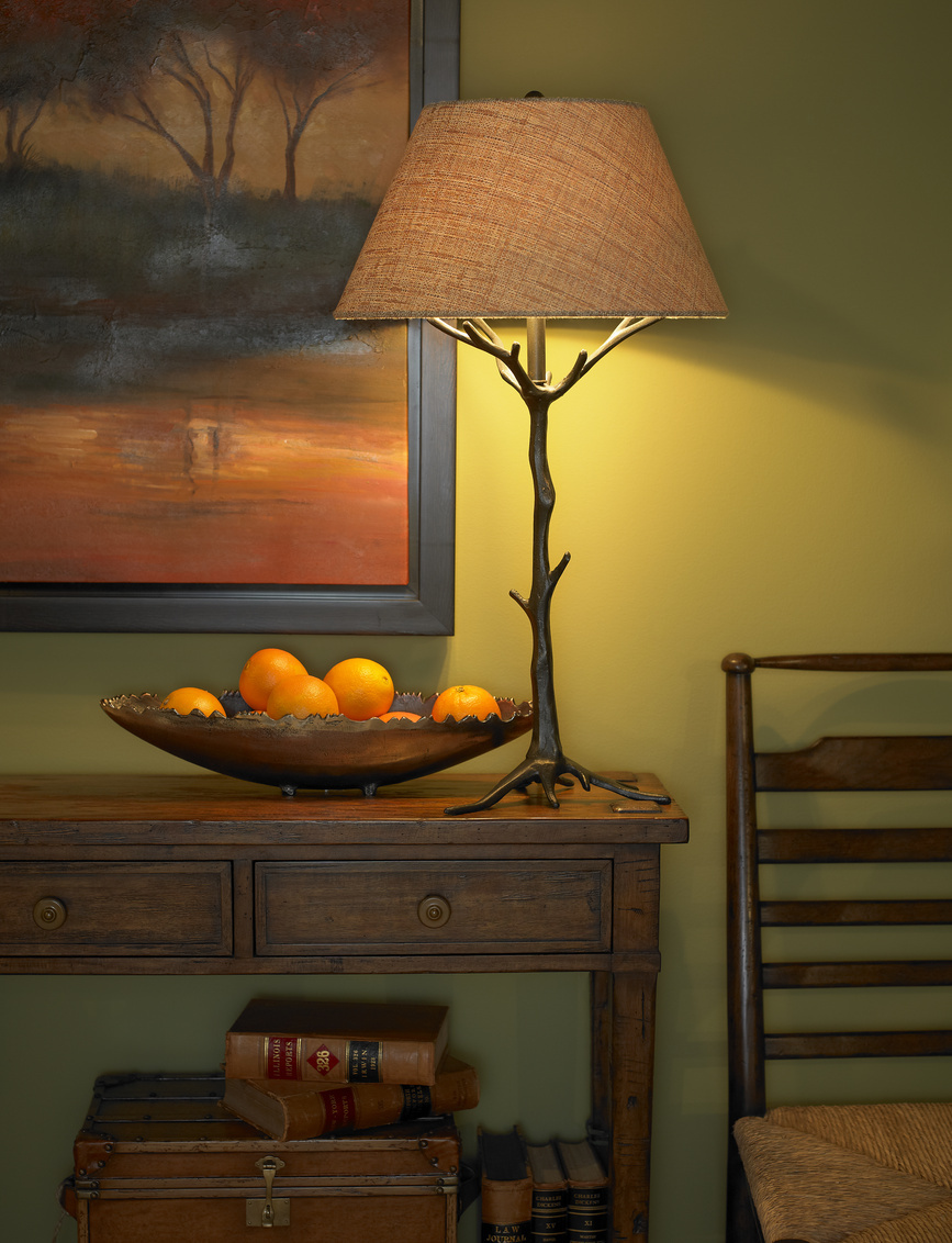 Wildwood Sprig'S Promise Lamp - Bronze