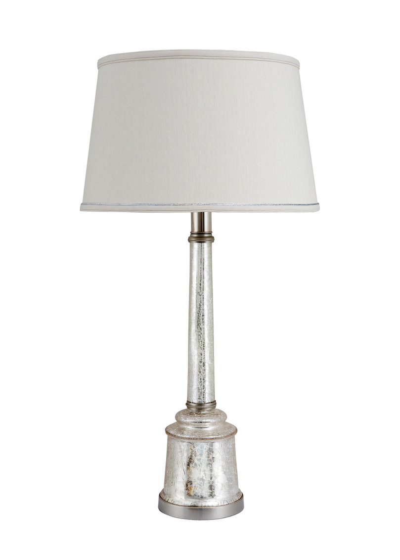 Wildwood - Jacqueline Lamp in Clear/Crackled, Glass