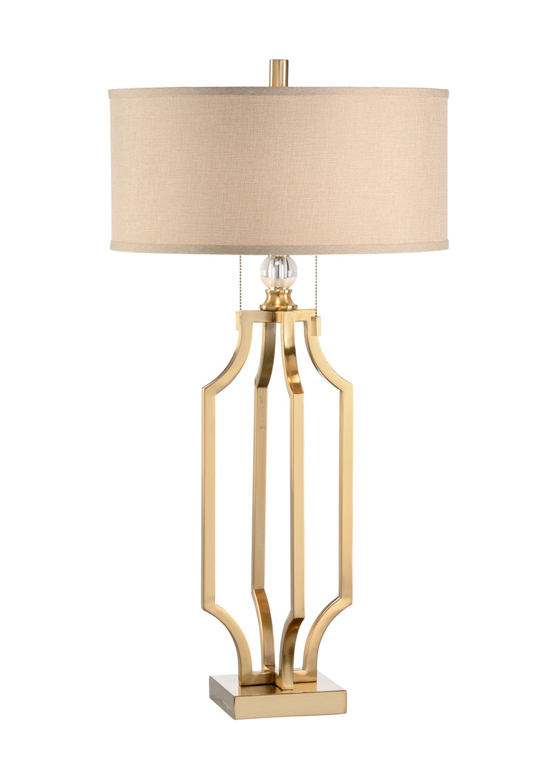 Wildwood - Valentino Lamp in Antique Brass, Metal