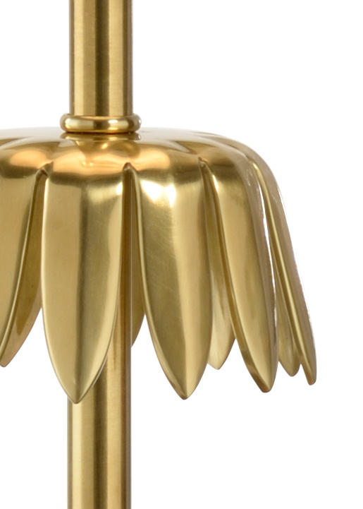 Whiteline Gable Lamp in Antique Brass