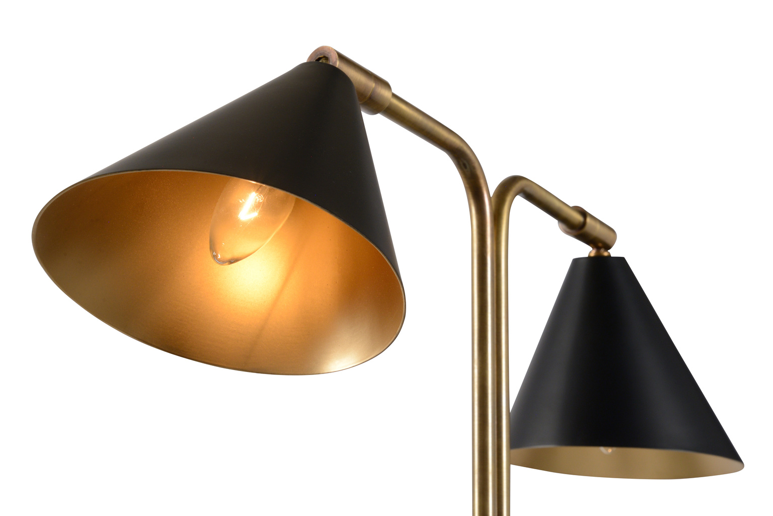 Wildwood - Rizzo Lamp in Antique/Black, Brass