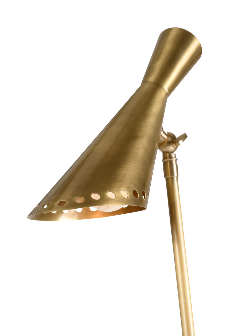 Wildwood - Cliff May Table Lamp in Matte, Brass