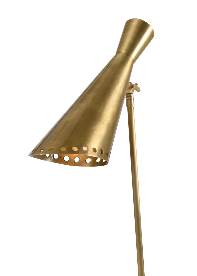 Wildwood - Cliff May Floor Lamp in Matte, Brass