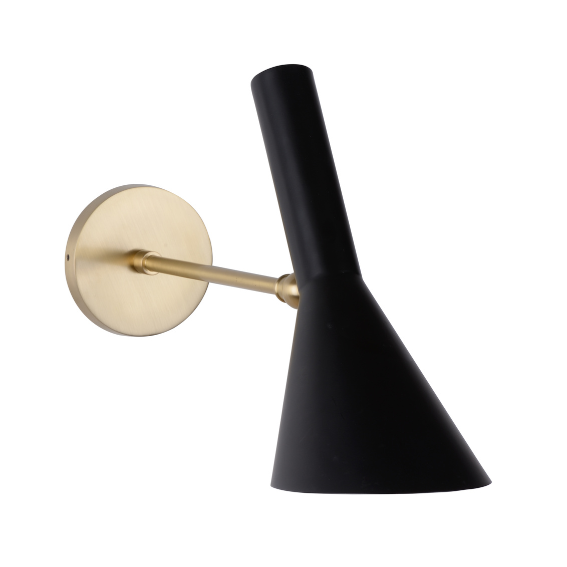 Wildwood - West Sconce in Matte Brass/Black, Brass