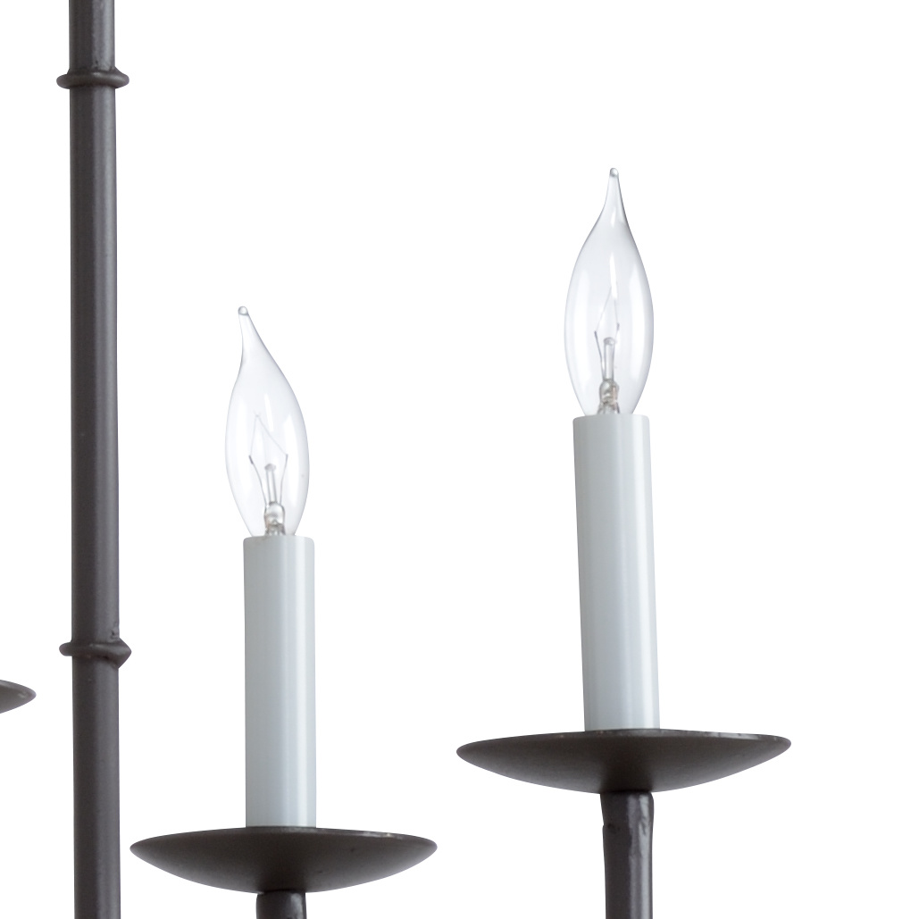 Wildwood Bamboo Chandelier - Charcoal