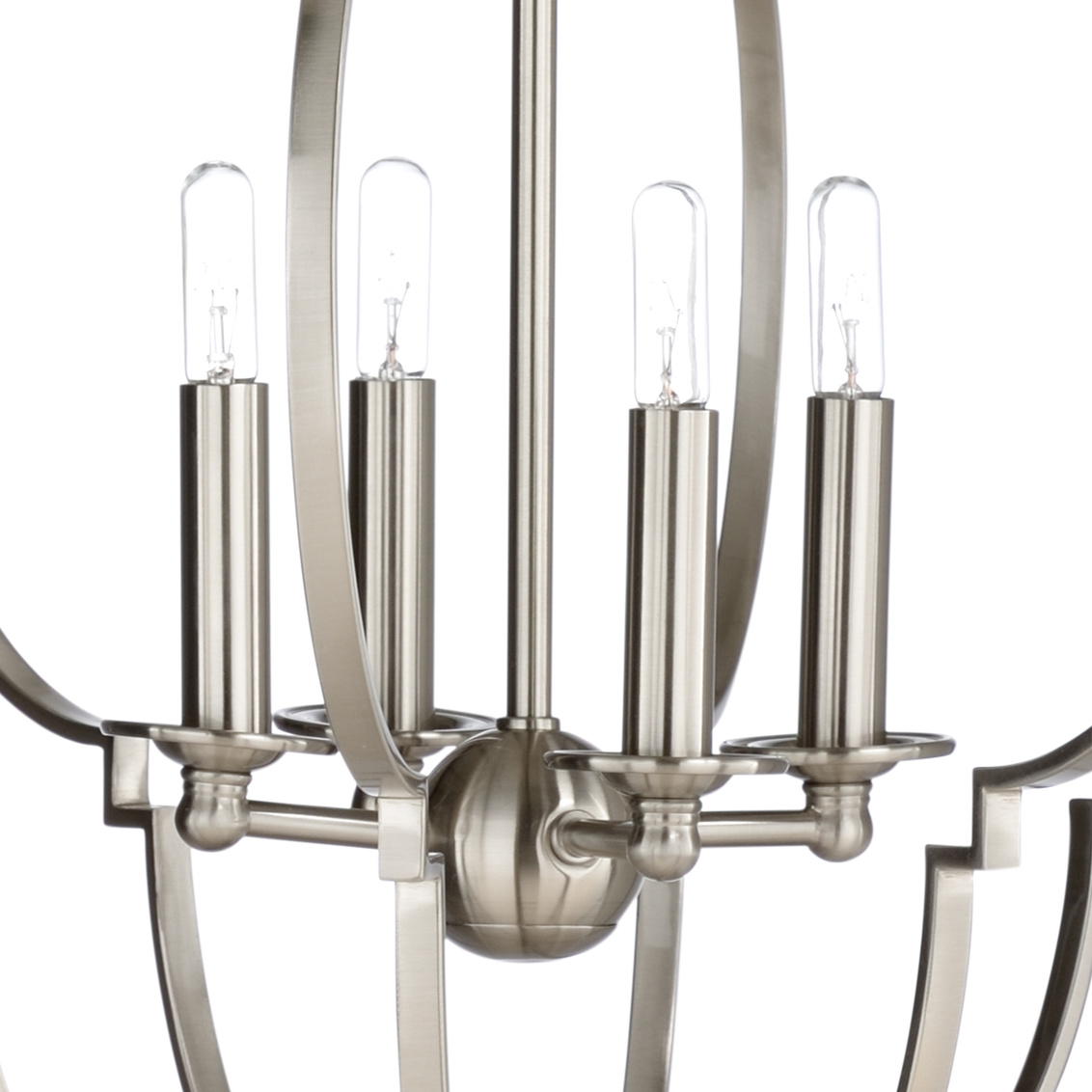 Wildwood - Lola Chandelier in Nickel, Large