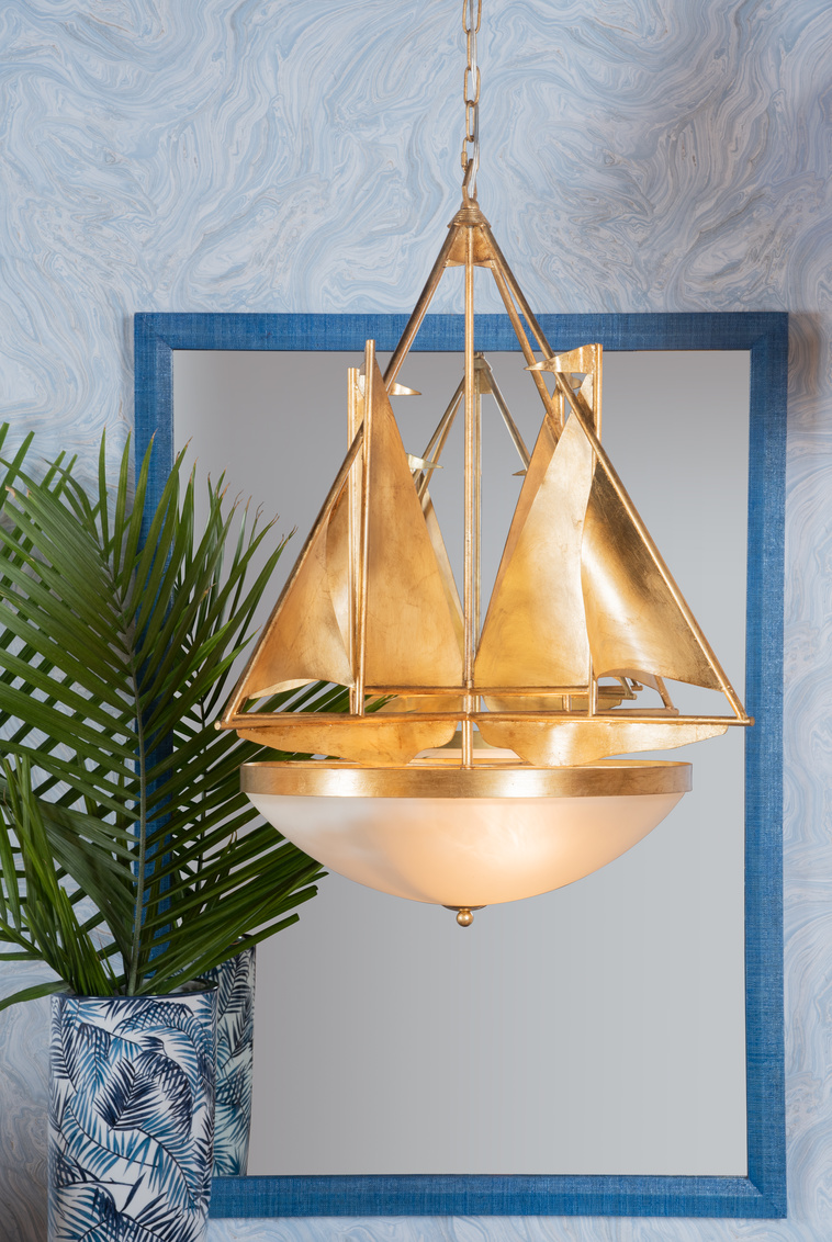 Wildwood Regatta Chandelier - Gold