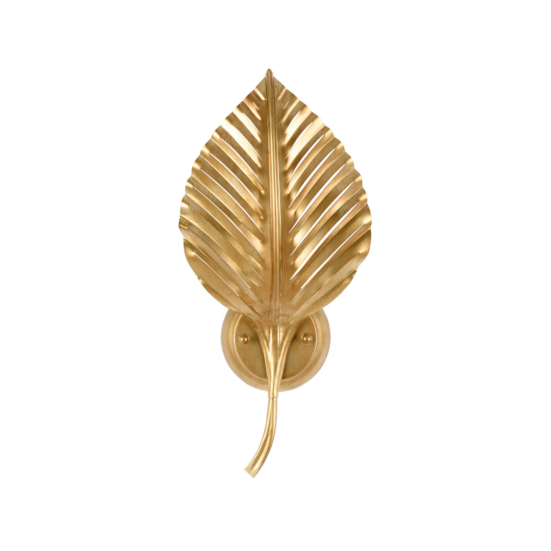 Wildwood - Foglia Di Palma Sconce in Antique Brass, Iron