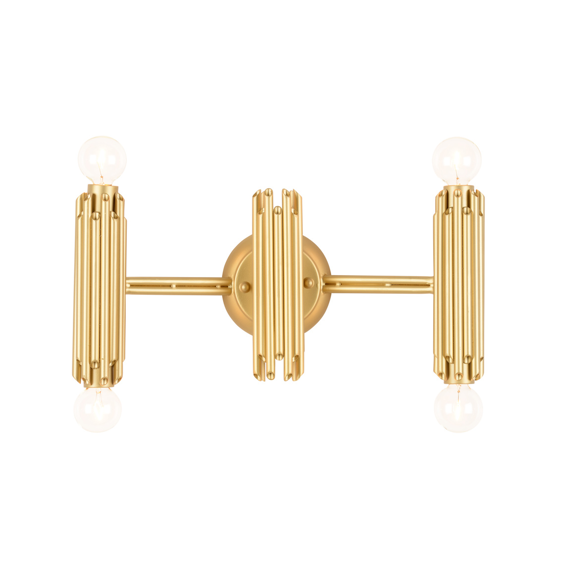 Wildwood - Baldwin Four Lite Sconce in Matte Gold, Iron