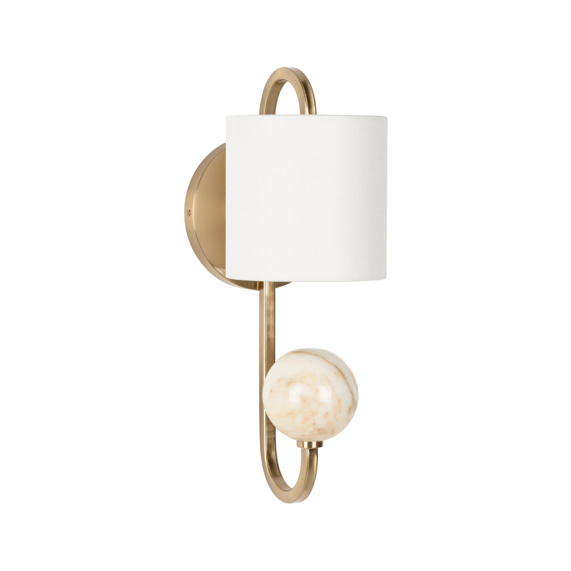 Wildwood - Varese Sconce in Coffee Bronze/Calacatta Gold, Iron