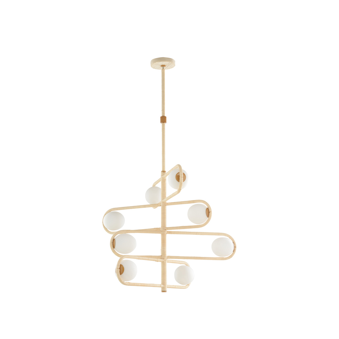 Wildwood Sol 4 Tier Chandelier - Natural/Milk