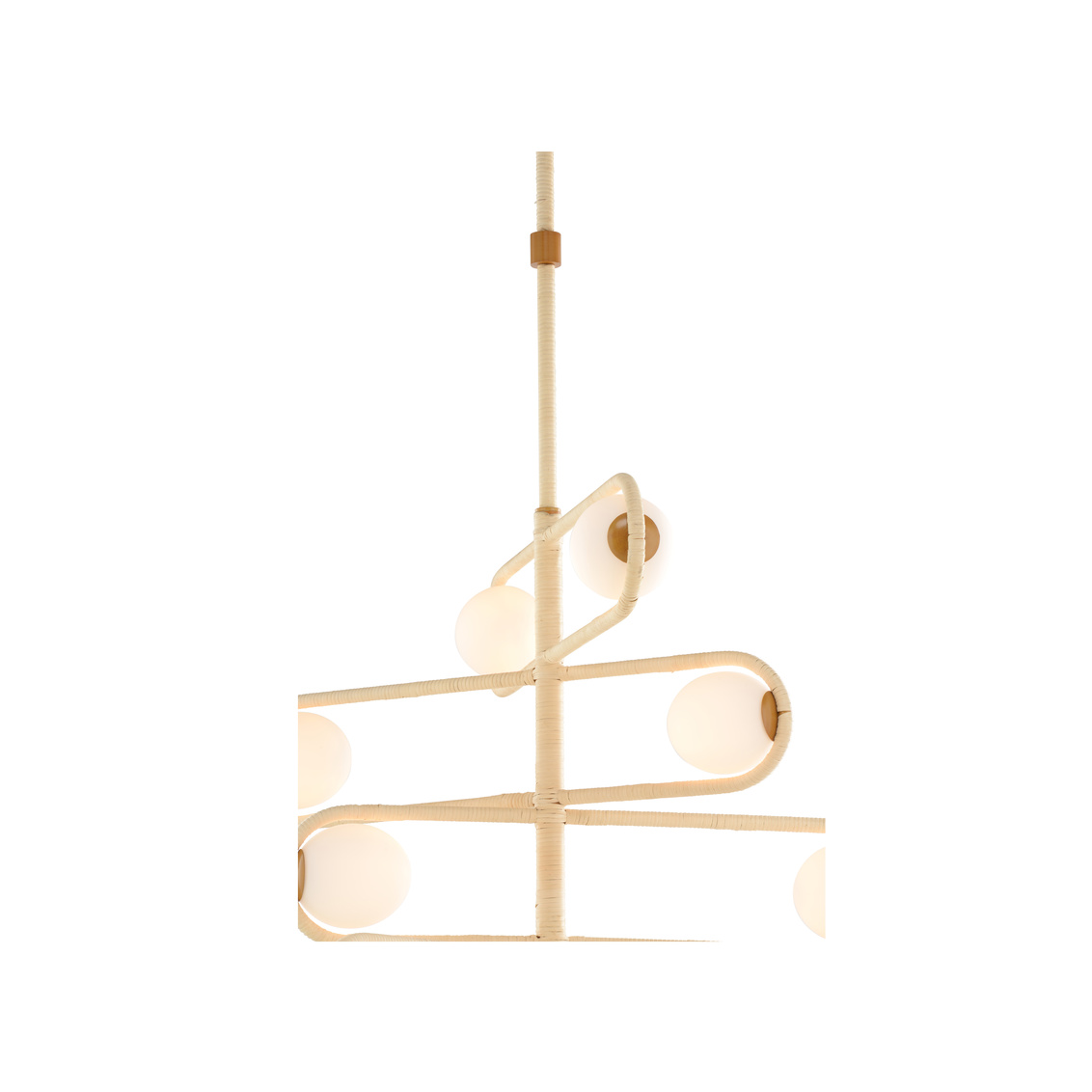 Wildwood Sol 4 Tier Chandelier - Natural/Milk