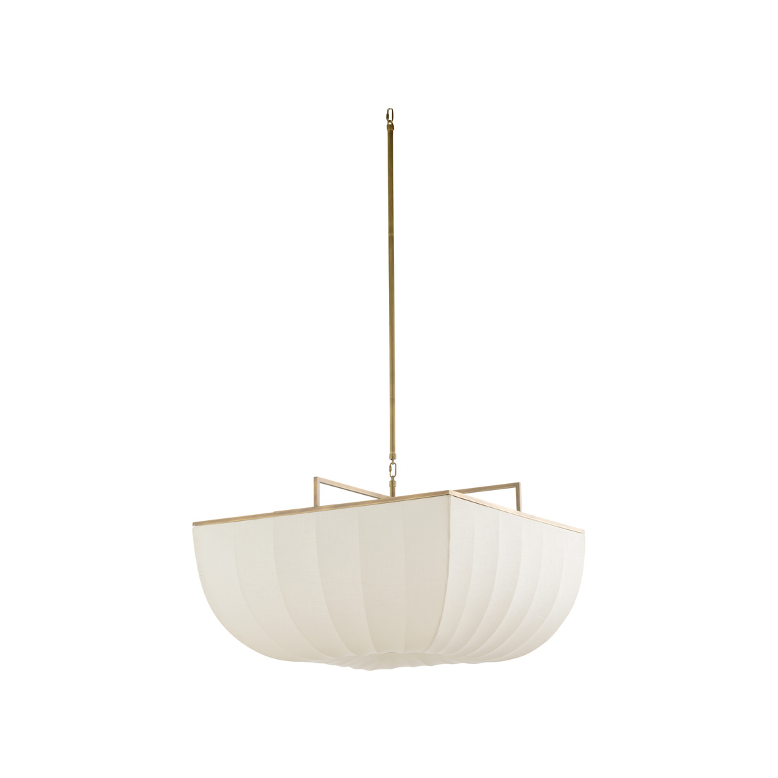 Wildwood - Perruche Pendant in Antique Brass/White