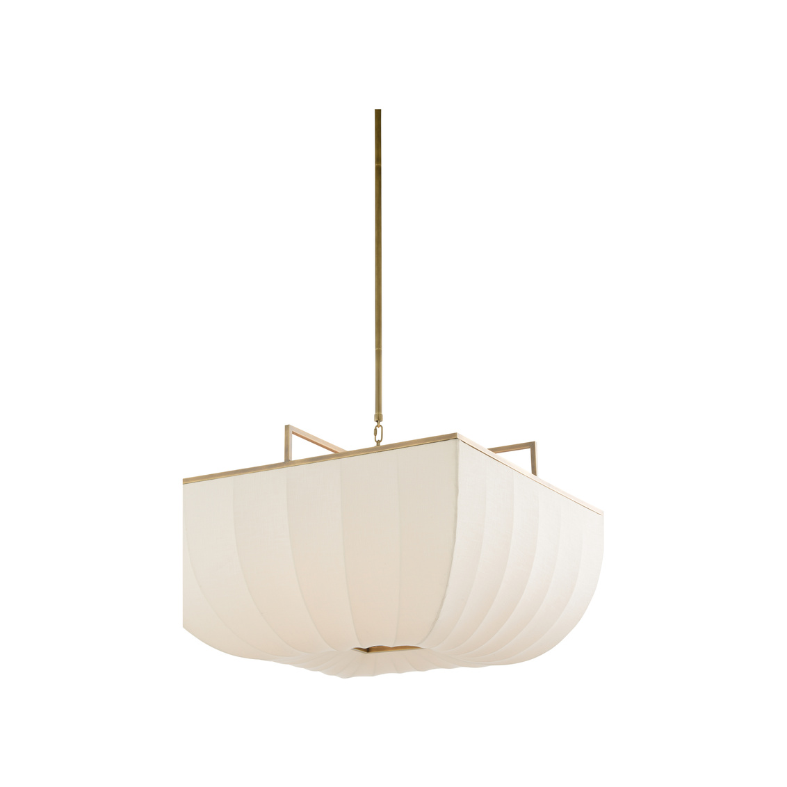 Wildwood - Perruche Pendant in Antique Brass/White