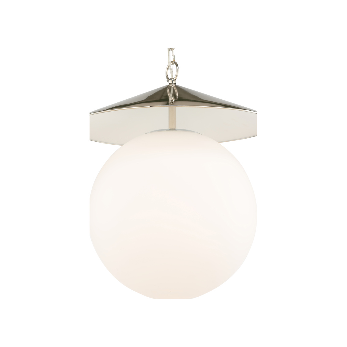 Wildwood Kyoto Pendant - Polished Nickel/Milk White