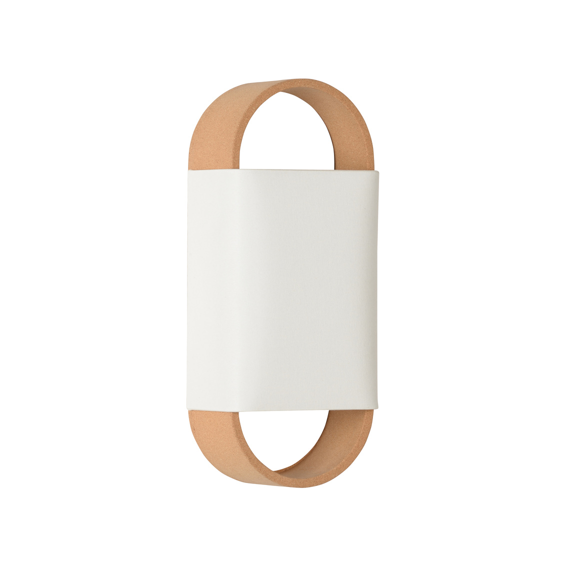 Wildwood - Ovalay Cork Sconce in White