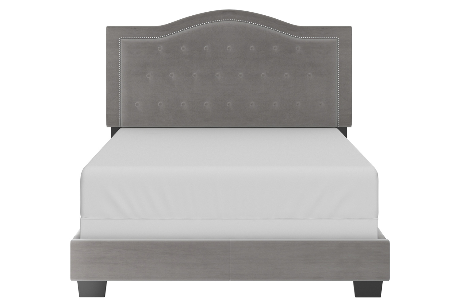 Worldwide™ Pixie 54" Double Bed - Light Gray