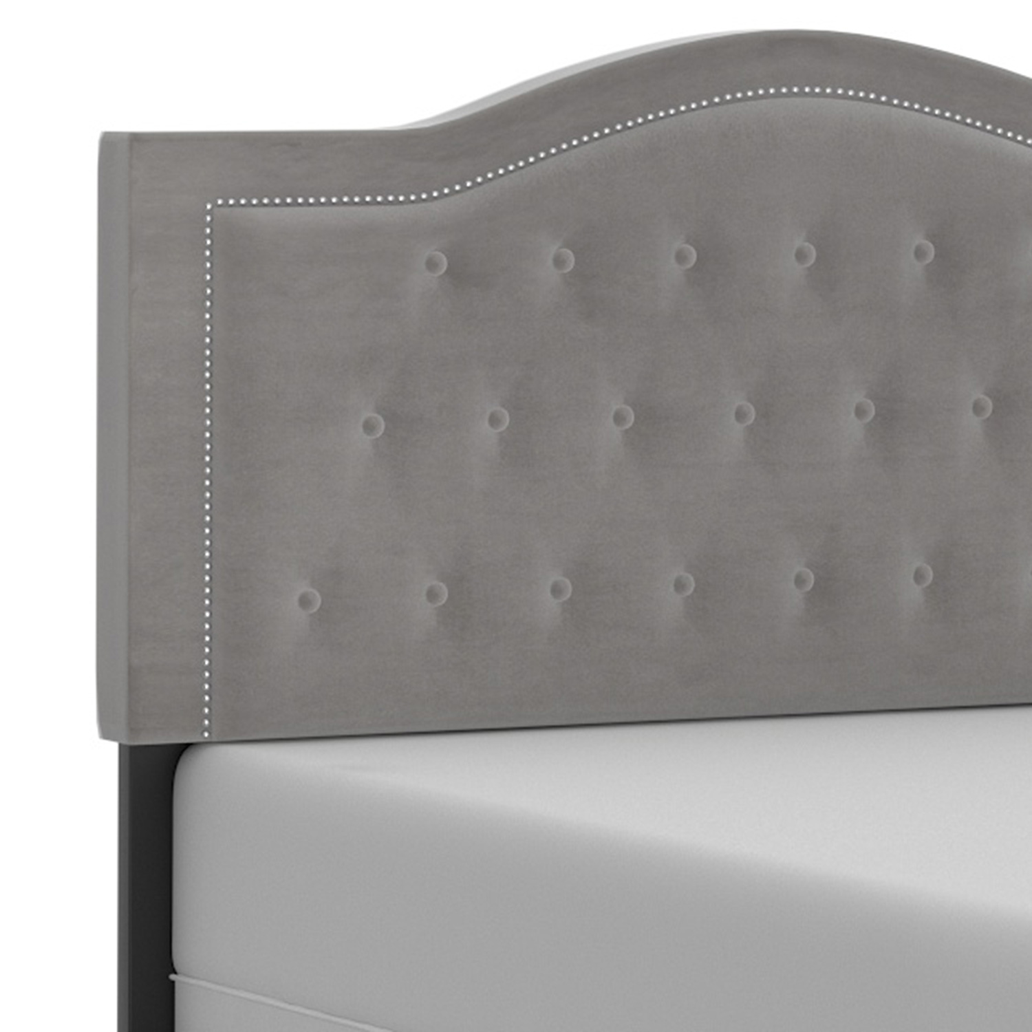 Worldwide™ Pixie 54" Double Bed - Light Gray