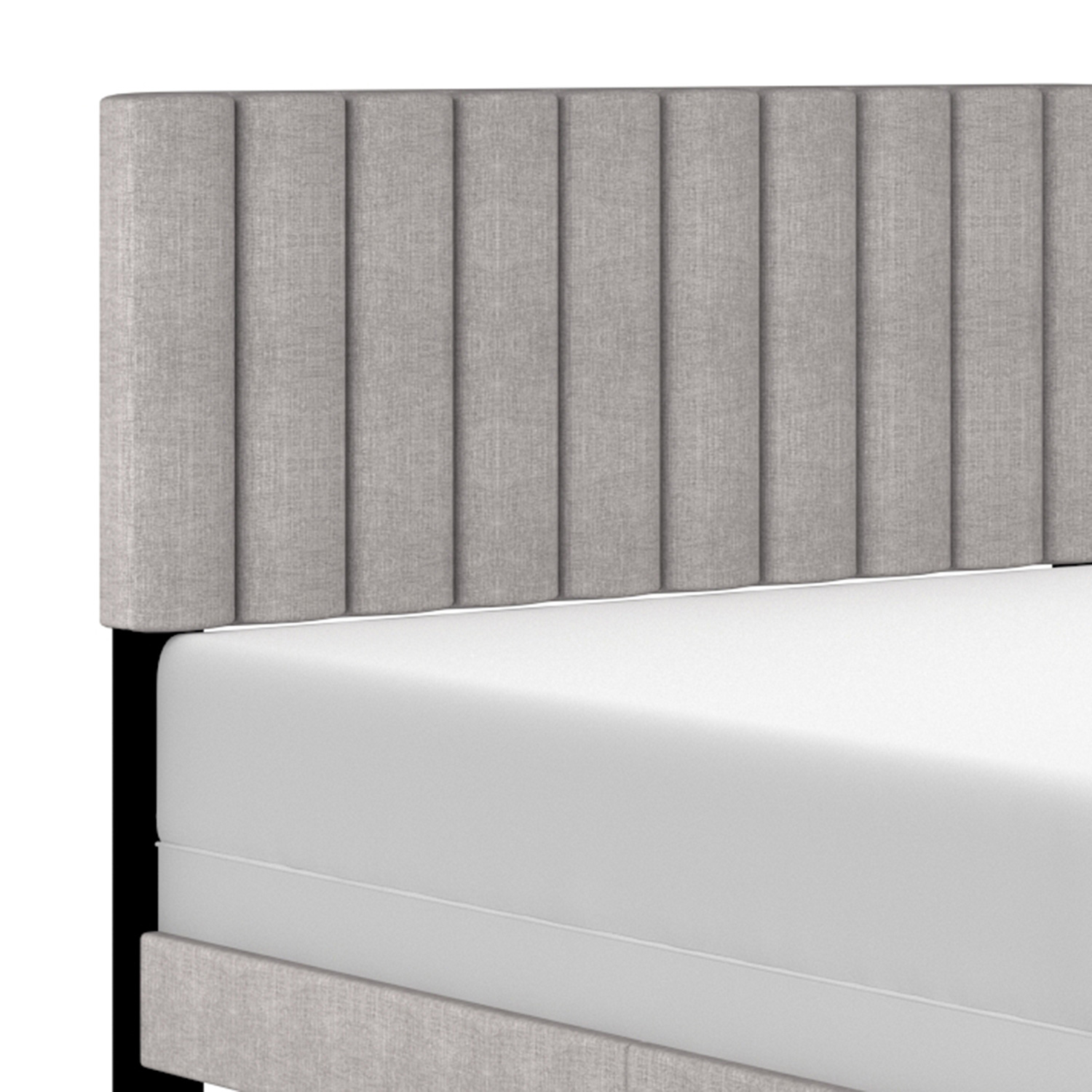 Worldwide Jedd 54" Double Bed - Light Gray