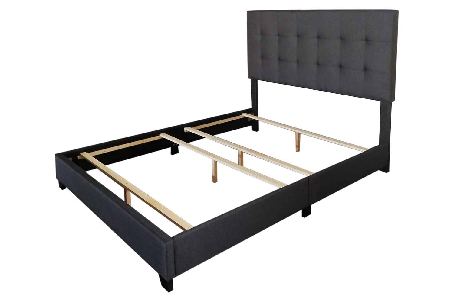 Worldwide Exton 60" Queen Bed - Charcoal