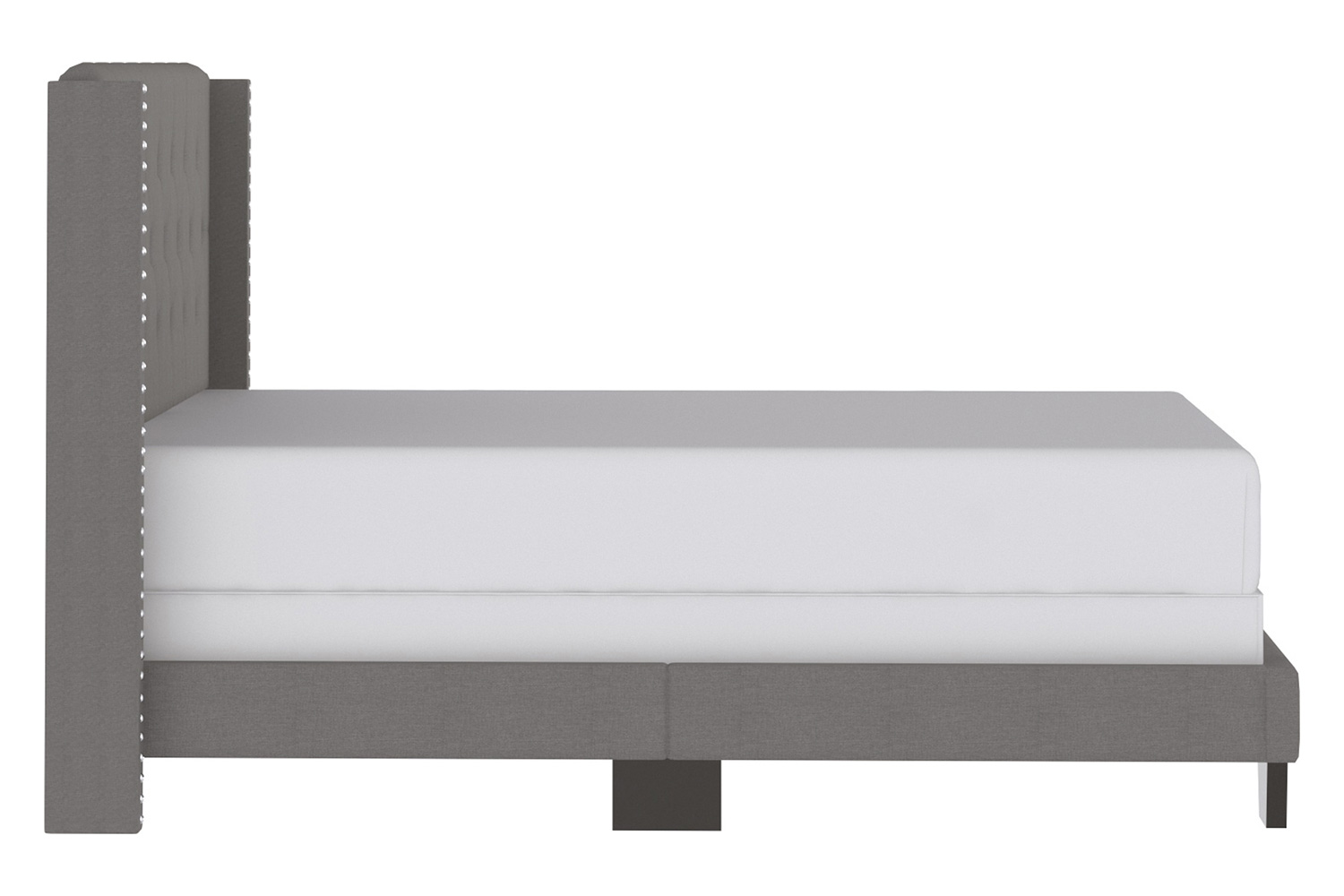 Worldwide Gunner 54" Double Bed - Light Gray