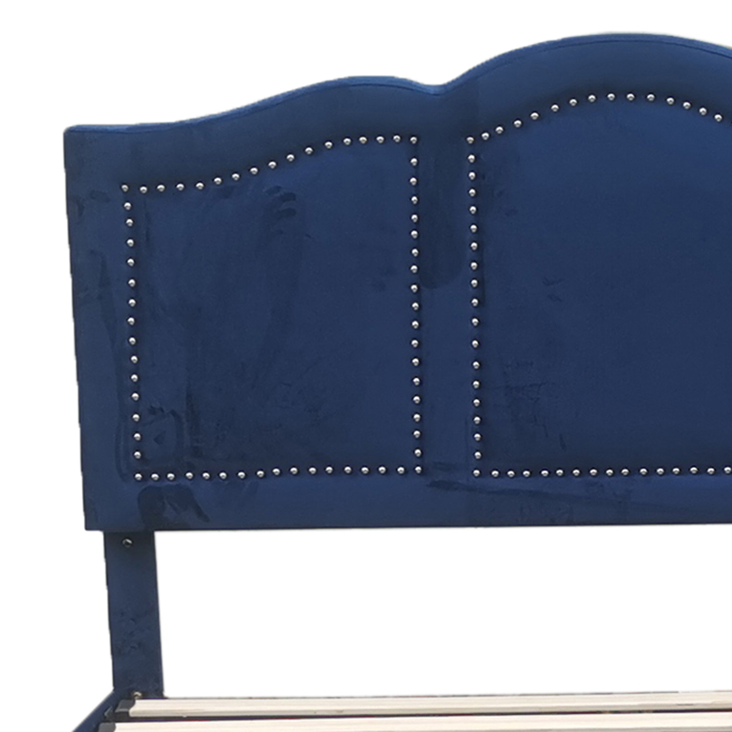 Worldwide Diana 78" King Bed with Storage - Blue