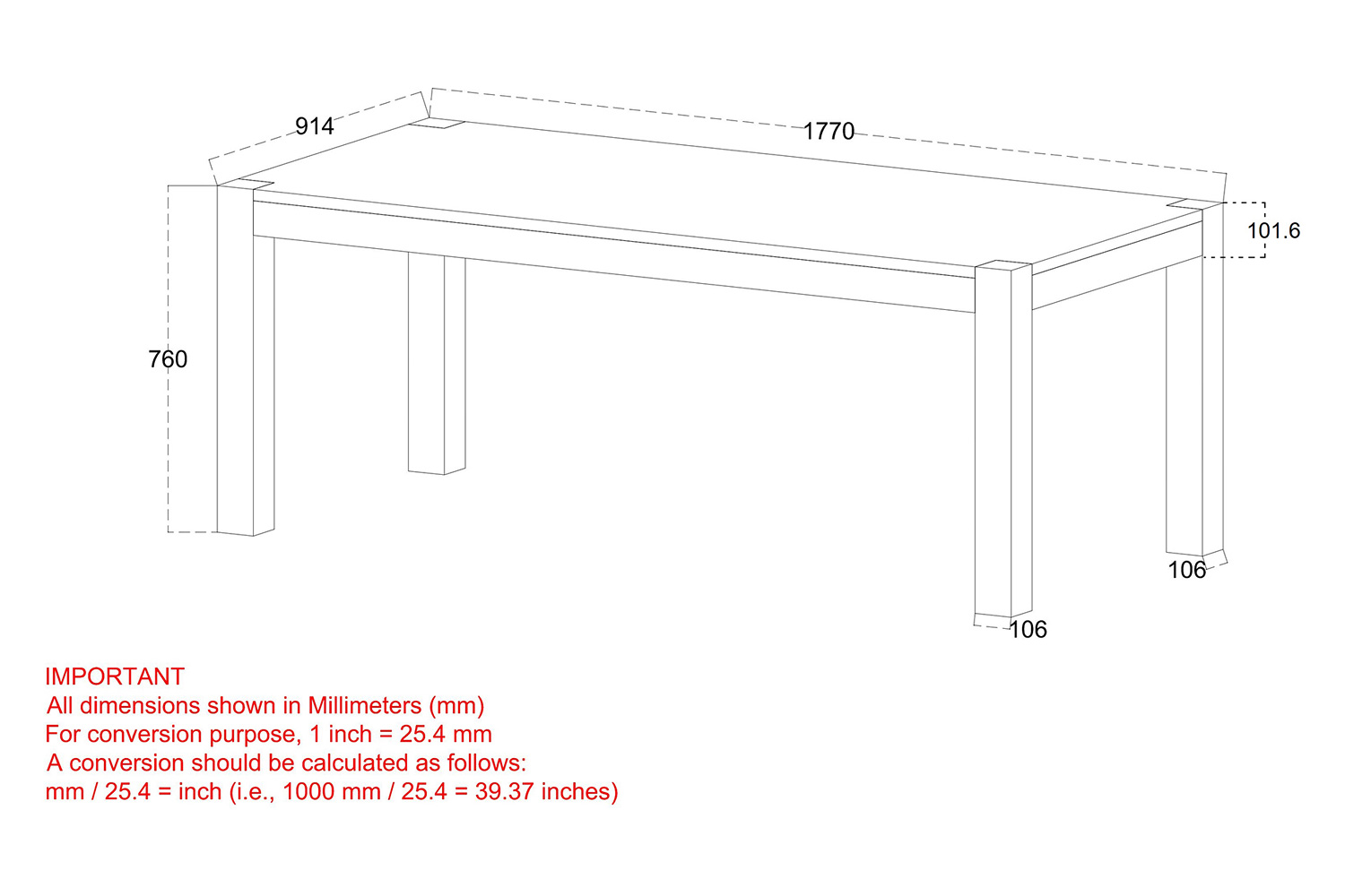 Worldwide - Krish Rectangular Dining Table in Dark Sheesham