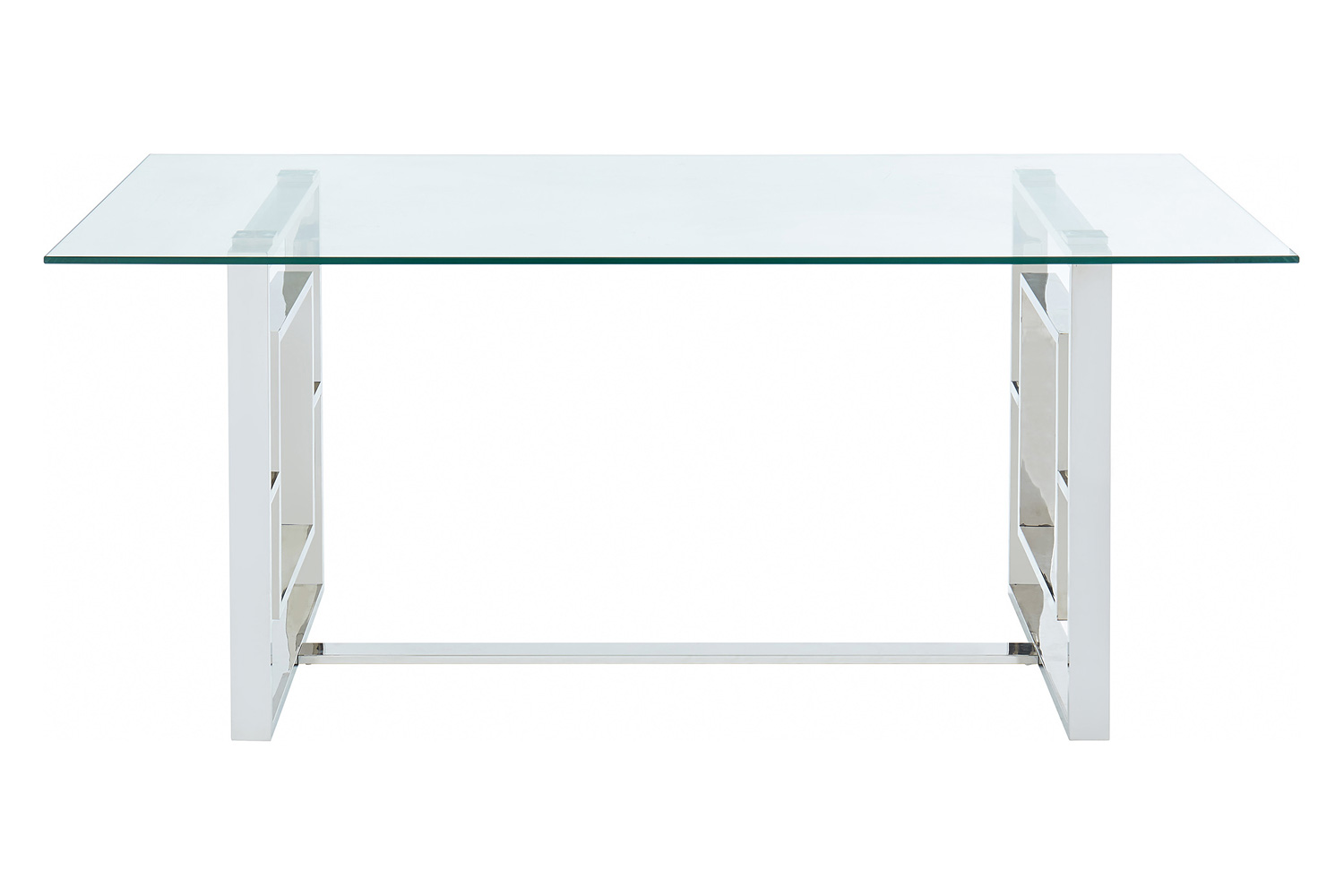 Worldwide Eros Rectangular Dining Table - Silver