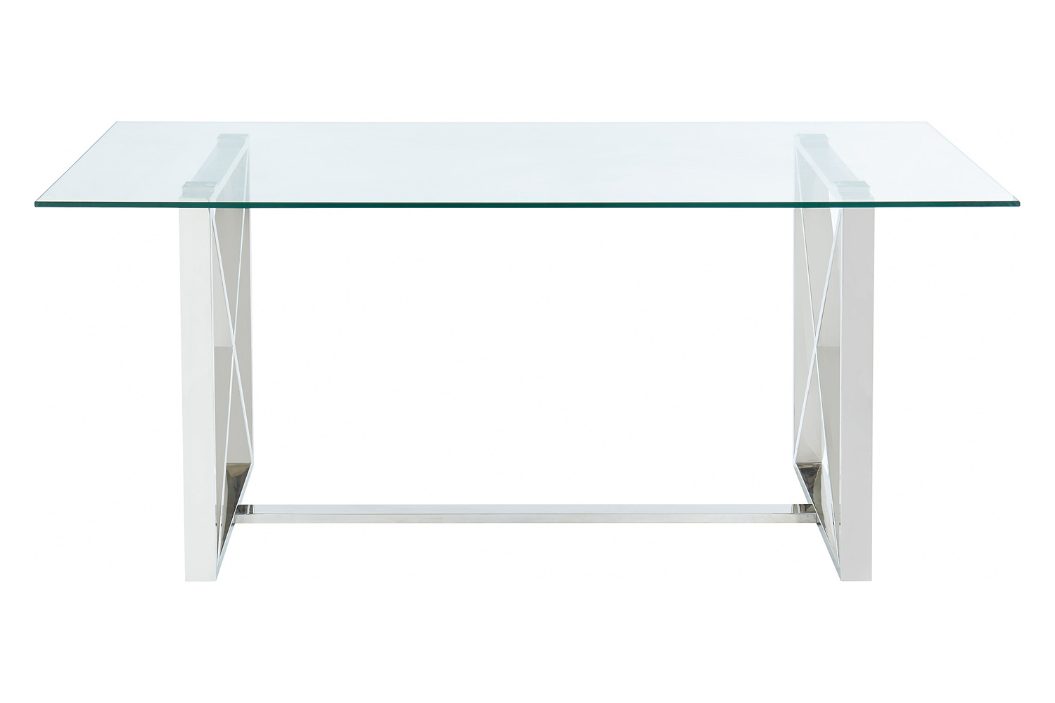 Worldwide - Lorenzo Rectangular Dining Table in Silver