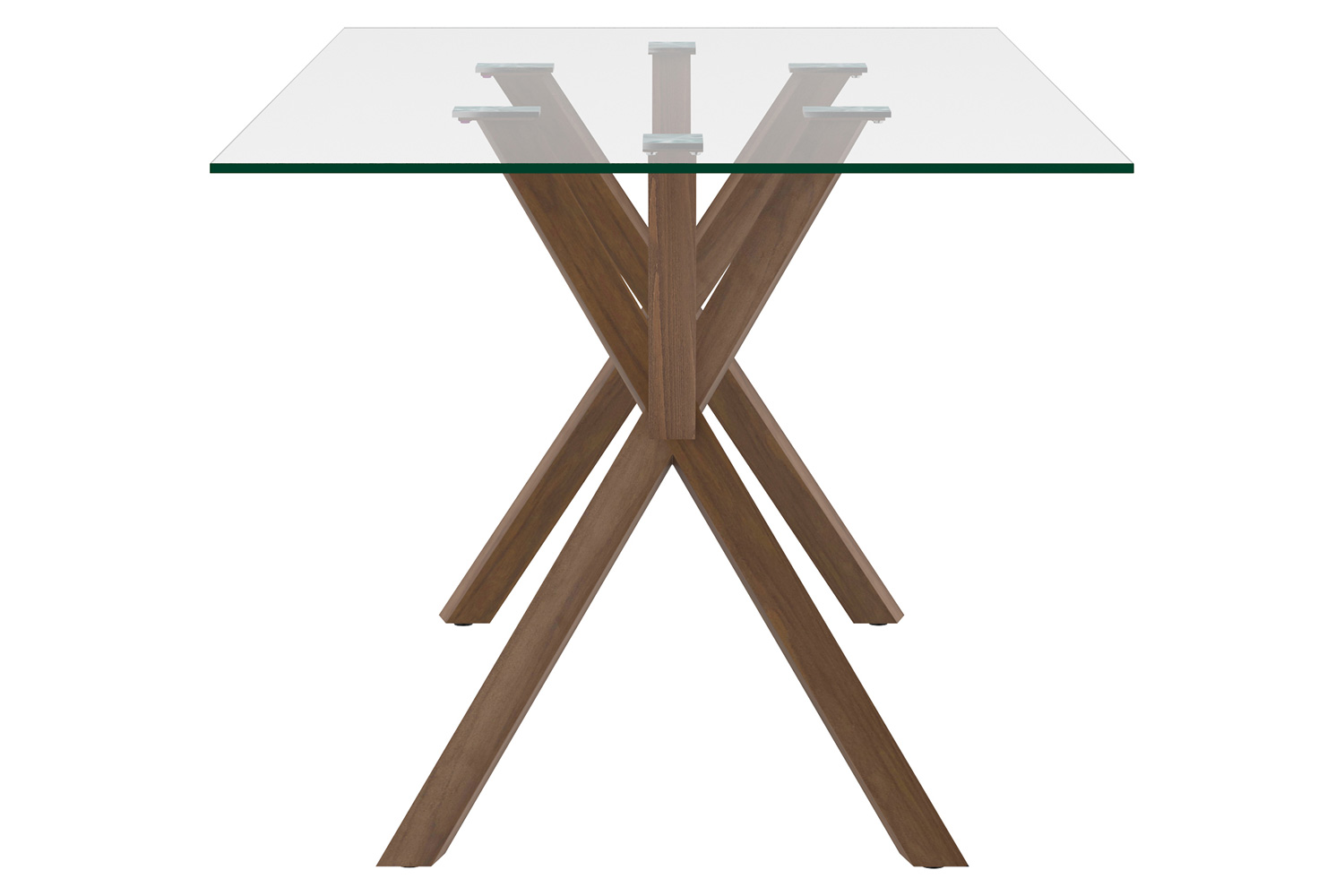 Worldwide™ Stark Rectangular Dining Table - Walnut