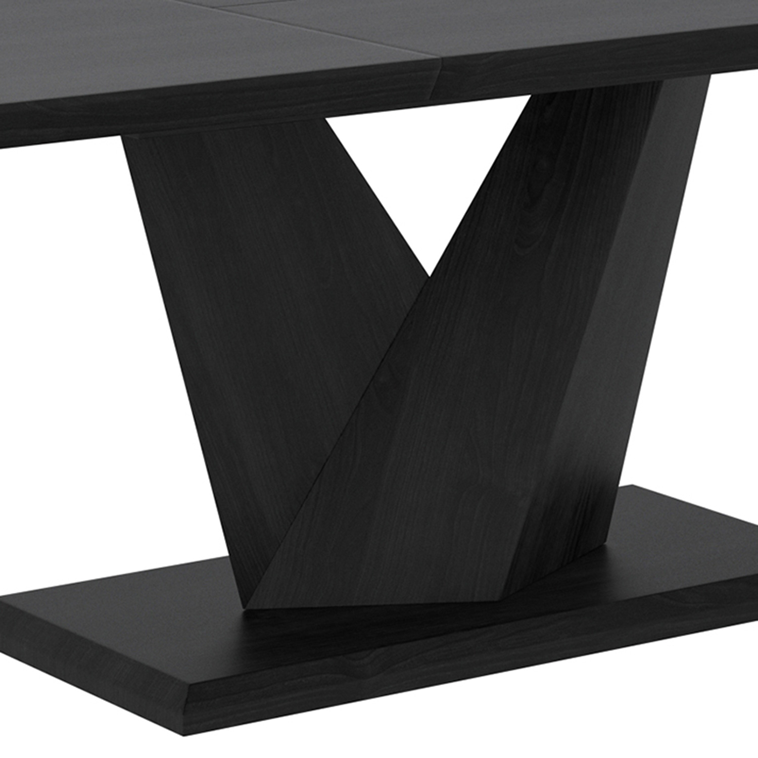 Worldwide Eclipse Dining Table with Extension - Black