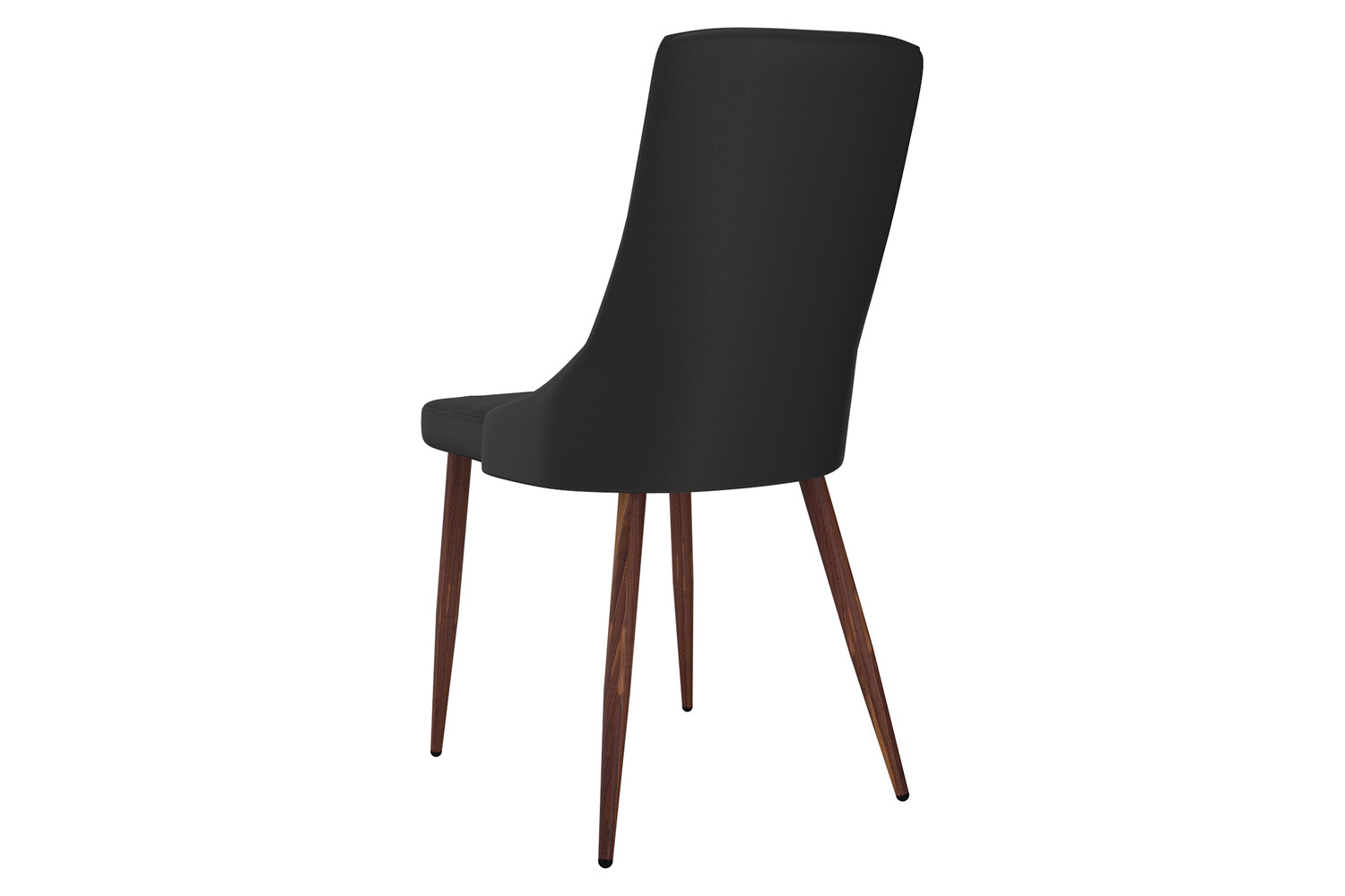 Worldwide Cora Side Chair Set of 2 - Black/Walnut