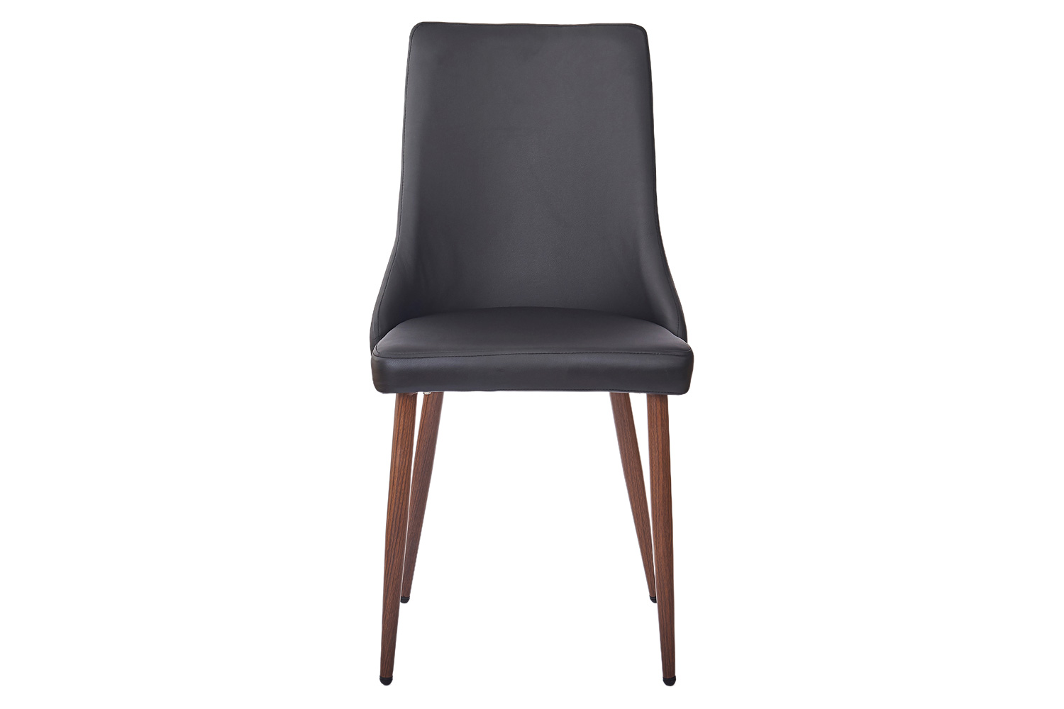 Worldwide Cora Side Chair Set of 2 - Black/Walnut