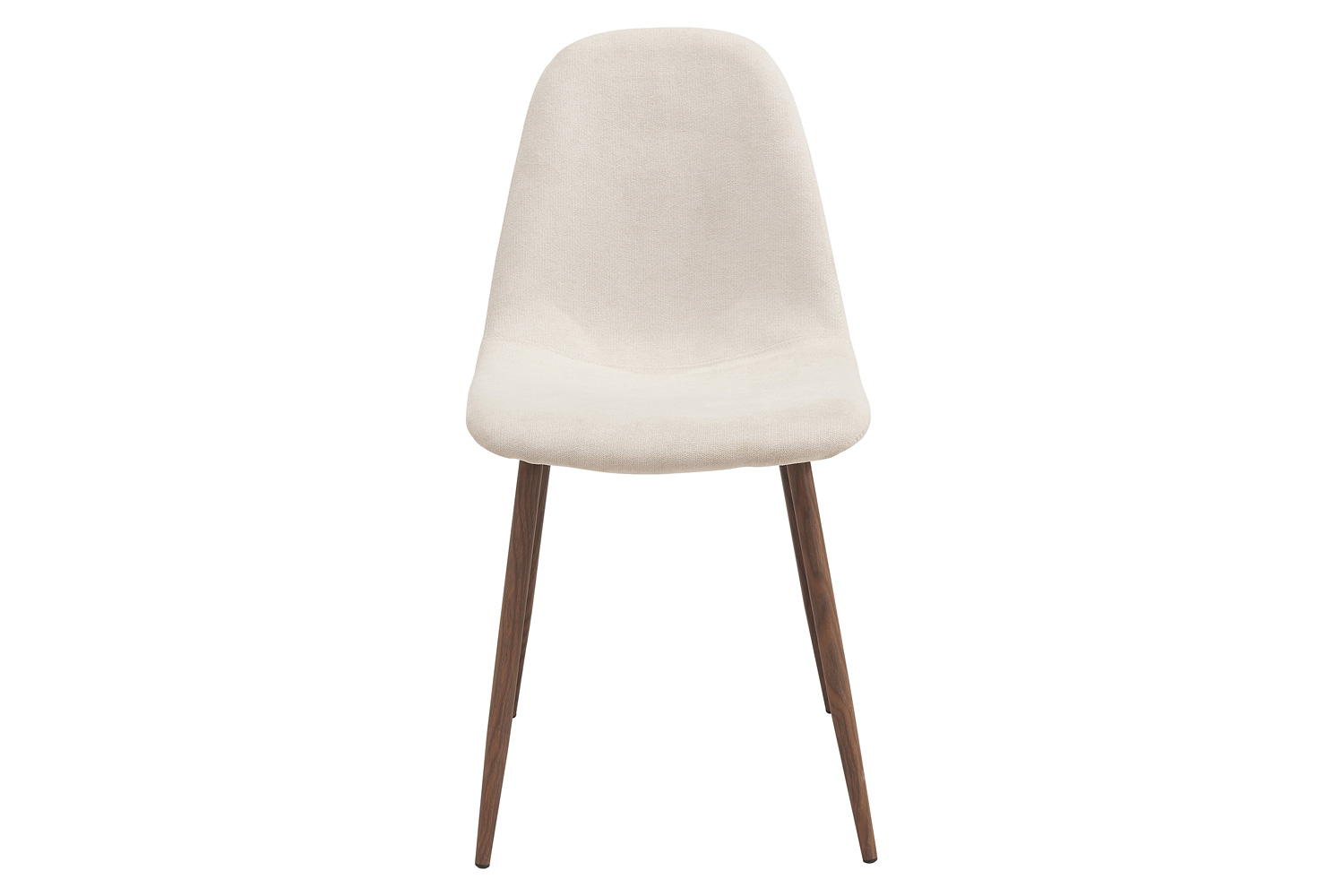 Worldwide Lyna Side Chair Set of 4 - Beige/Walnut