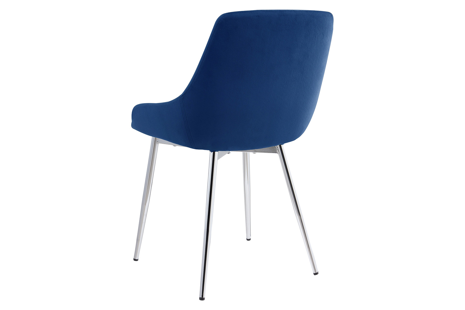 Worldwide Cassidy Side Chair Set of 2 - Blue/Chrome