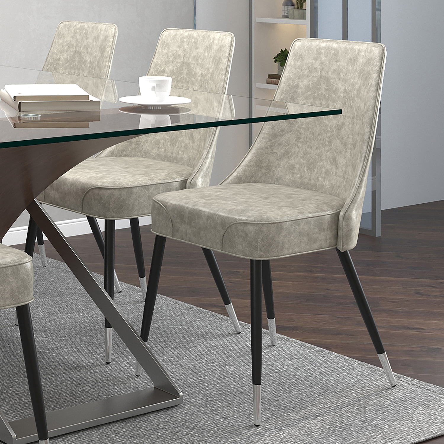 Worldwide - Silvano Side Chair Set of 2