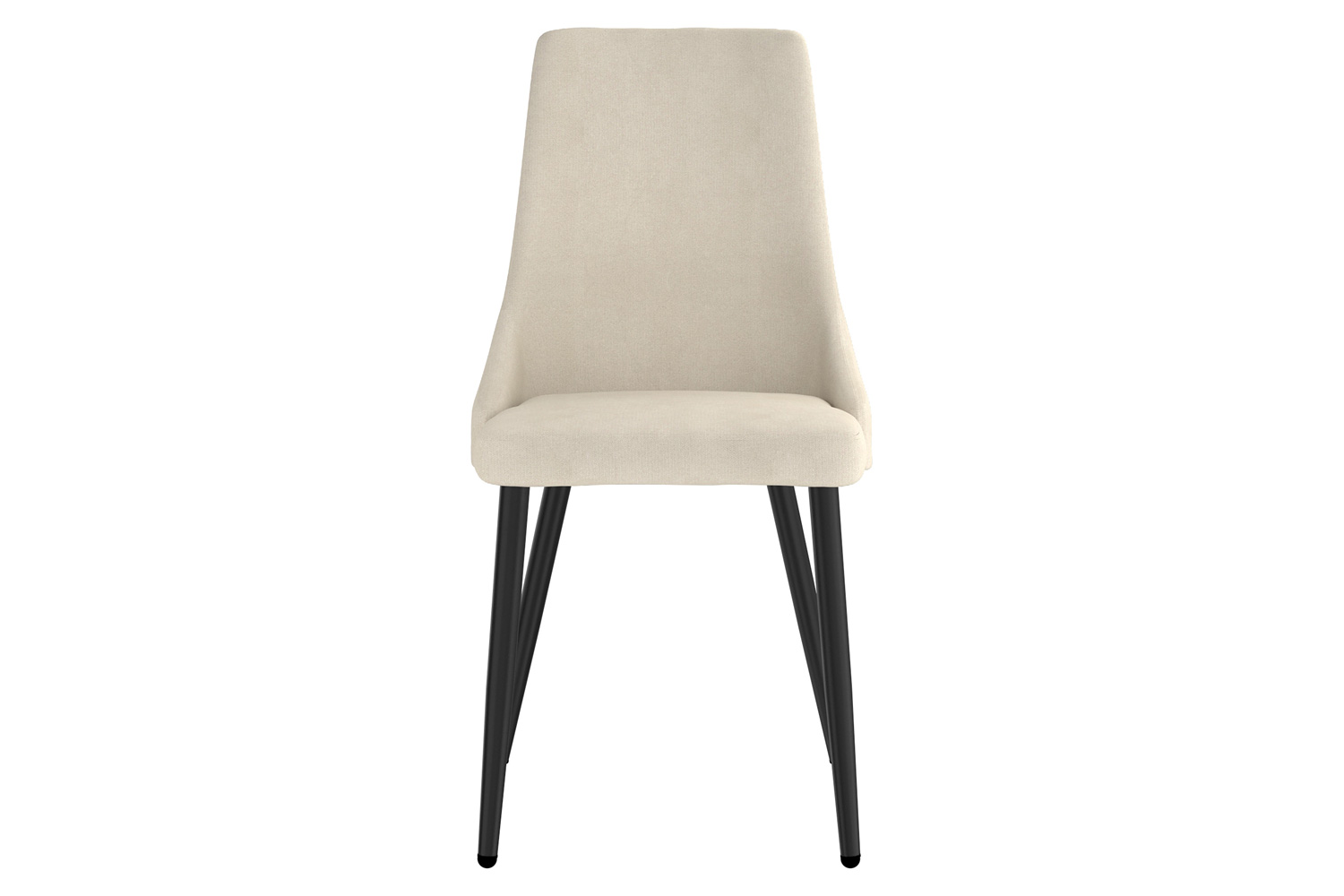 Worldwide Venice Side Chair Set of 2 - Beige/Black