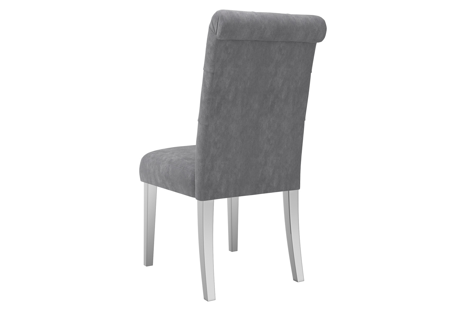 Worldwide Chloe Side Chair Set of 2 - Gray/Silver