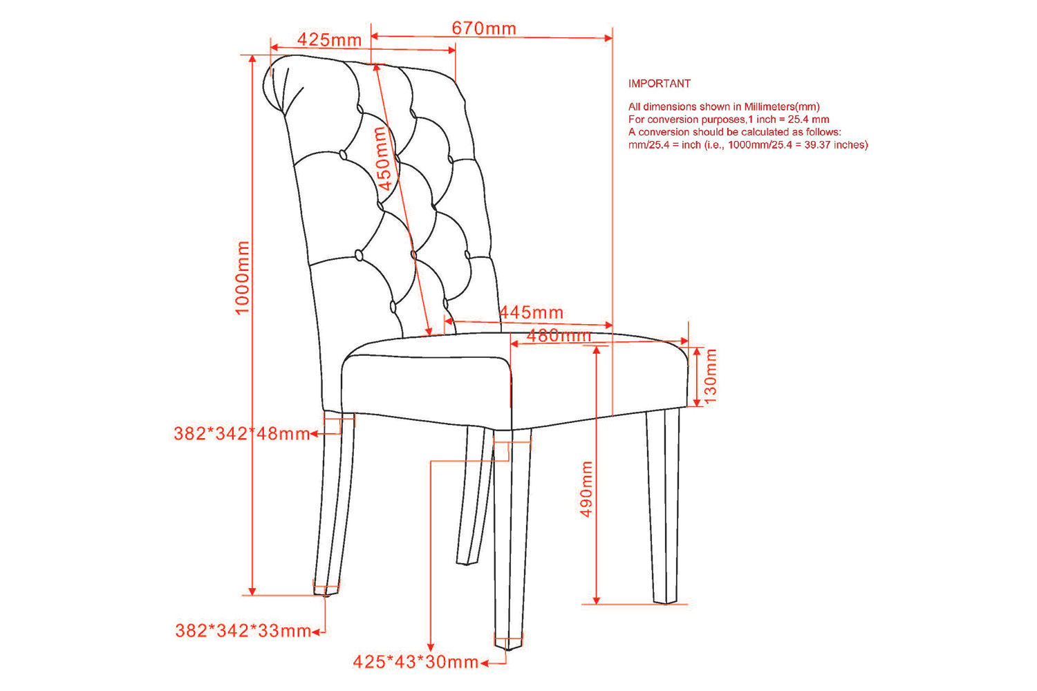 Worldwide Chloe Side Chair Set of 2 - Gray/Silver