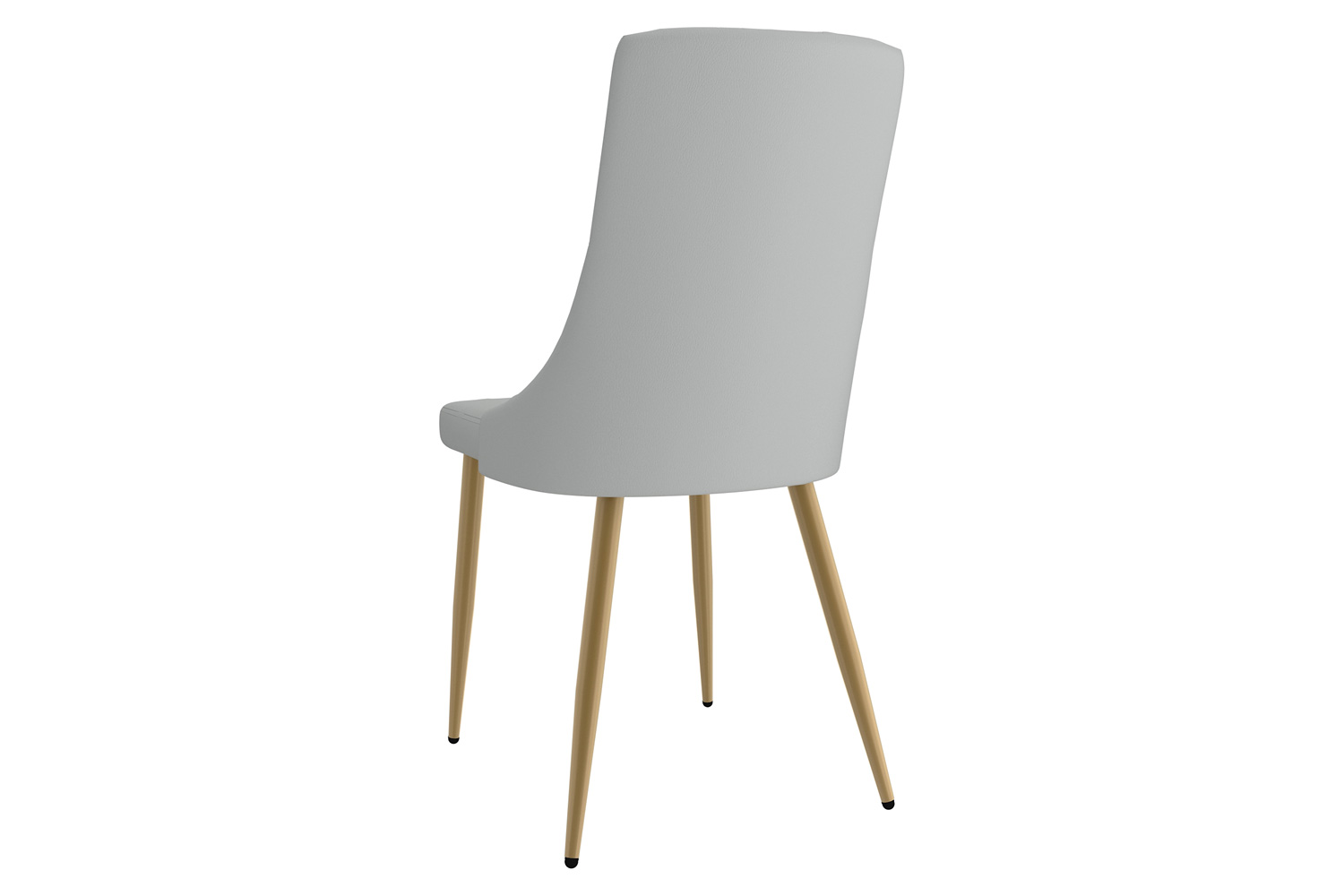 Worldwide Antoine Side Chair Set of 2 - Light Gray/Aged Gold