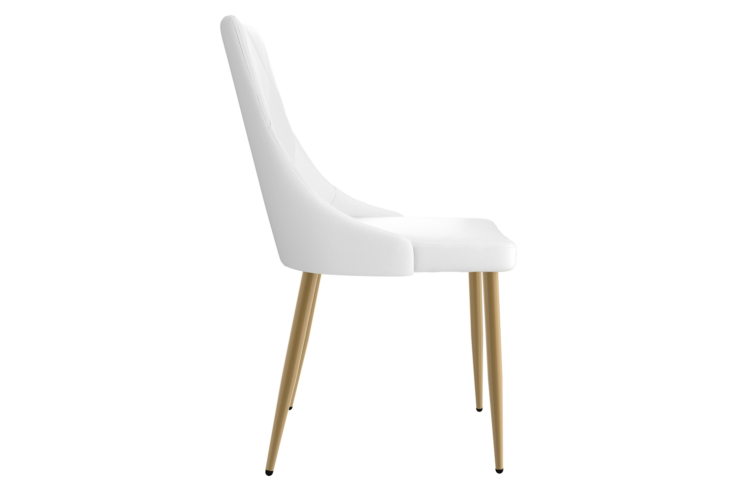 Worldwide Antoine Side Chair Set of 2 - White/Aged Gold