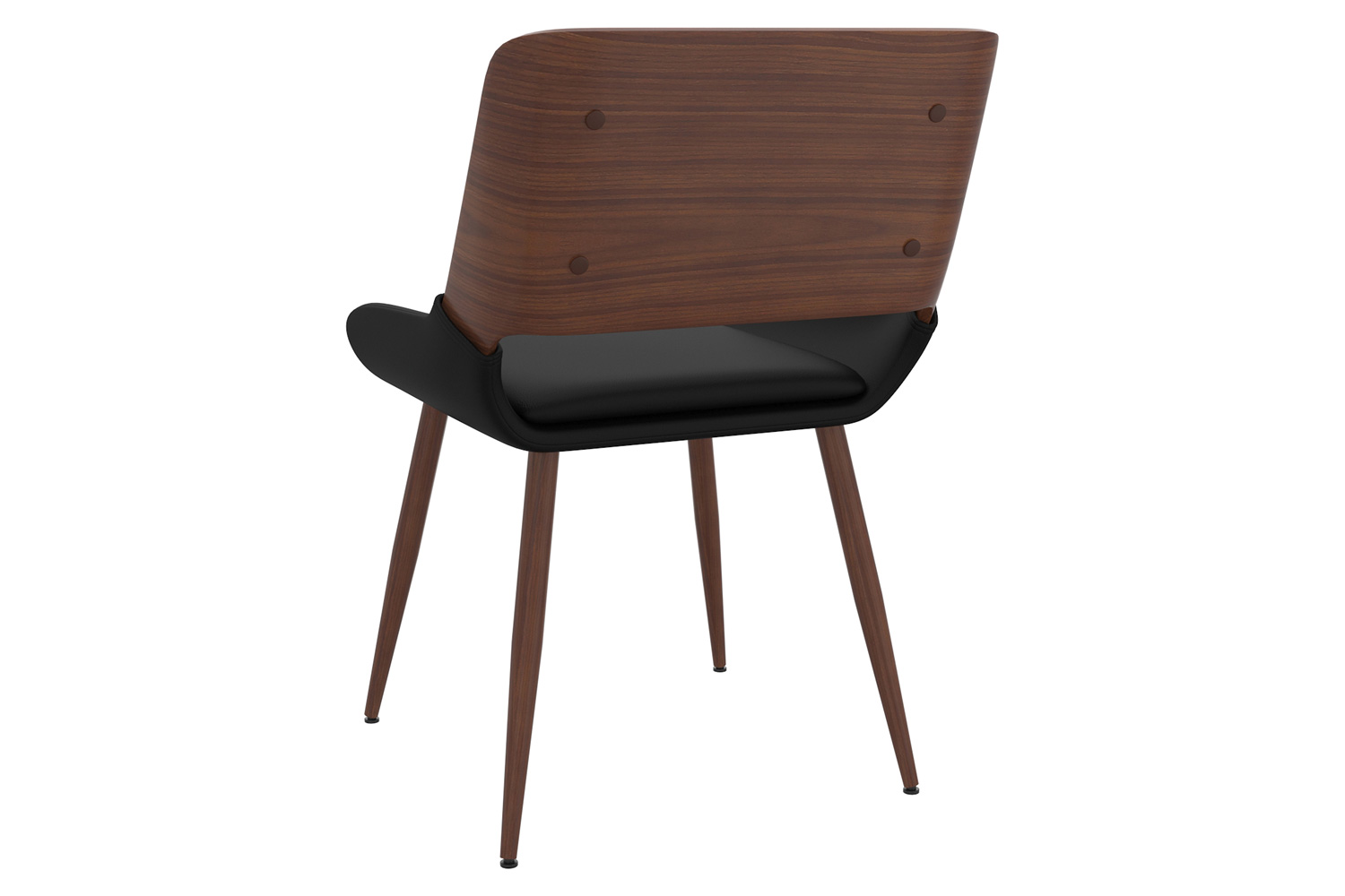 Worldwide Hudson Side Chair - Black/Walnut