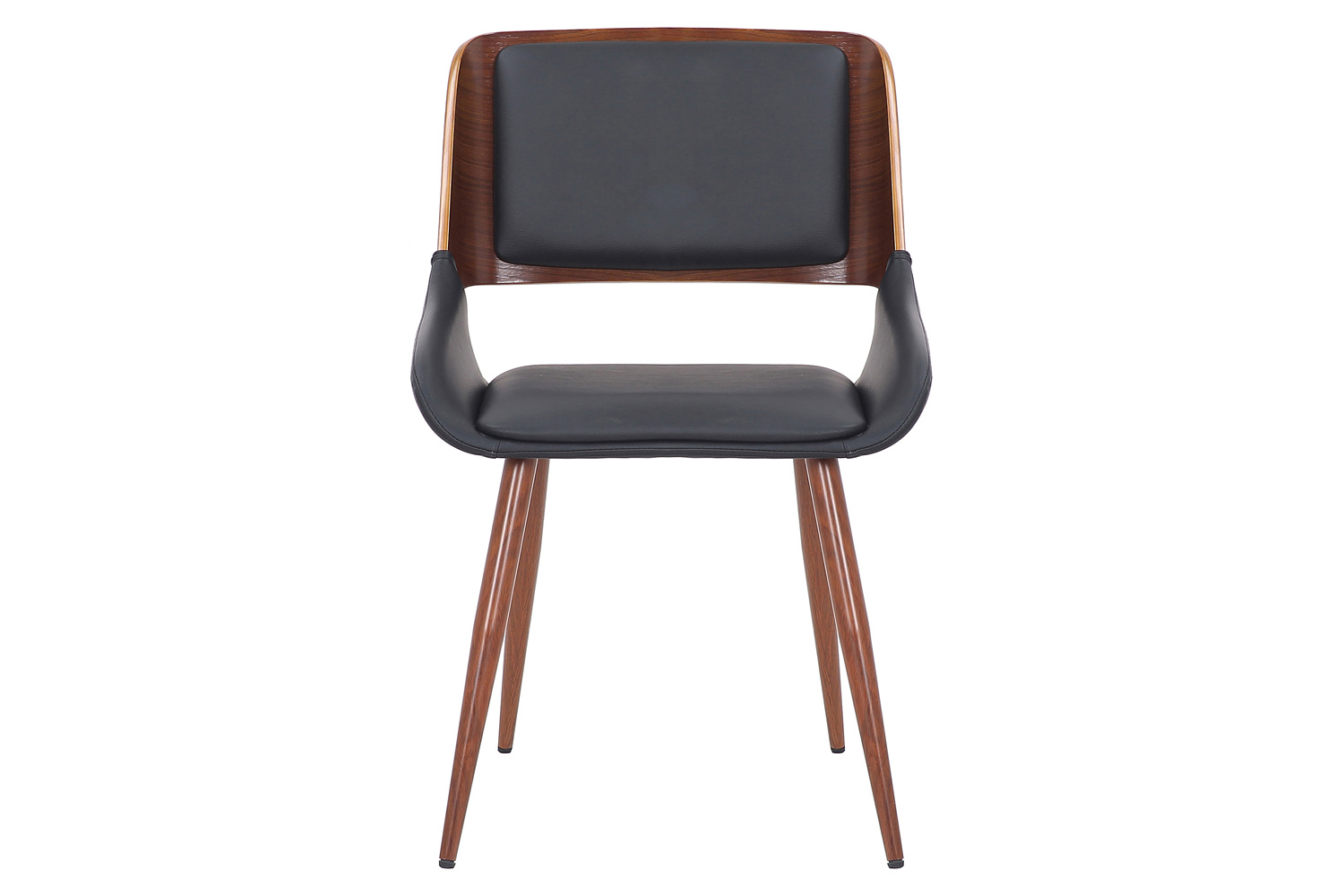 Worldwide Hudson Side Chair - Black/Walnut