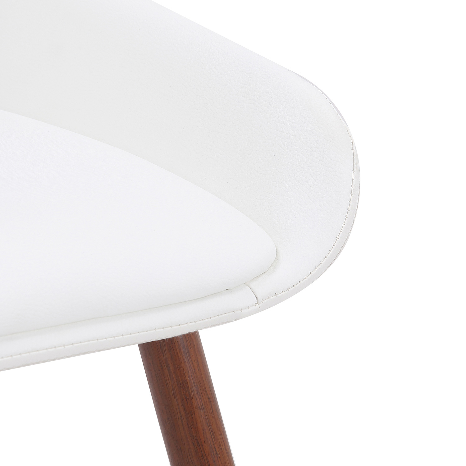 Worldwide Hudson Side Chair - White/Walnut