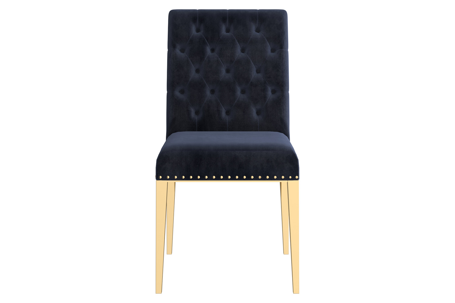 Worldwide Azul Side Chair Set of 2 - Black/Gold