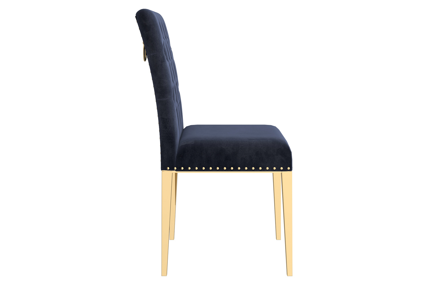 Worldwide Azul Side Chair Set of 2 - Black/Gold